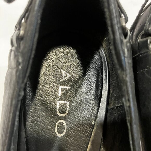 ALDO Heels ALDO Pumps Black Leather US Size 8.5 Like New Heels 2.5 inches - Picture 6 of 16